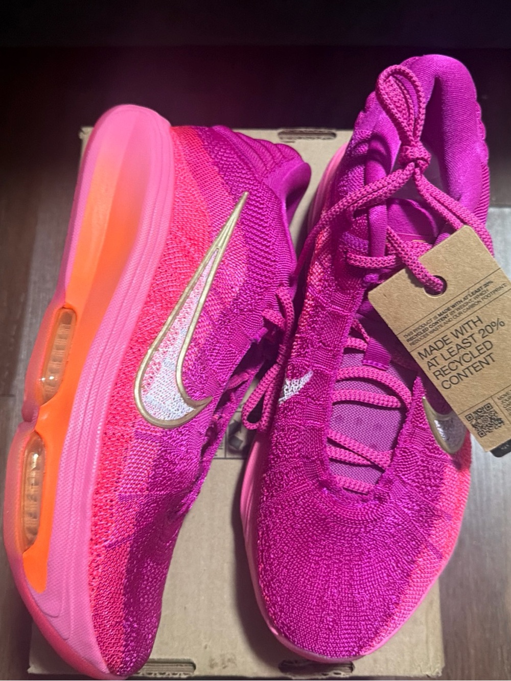WMN Size 12 (men Size 10.5)- Nike Air Zoom GT Hustle 3 Hyper Pink no box